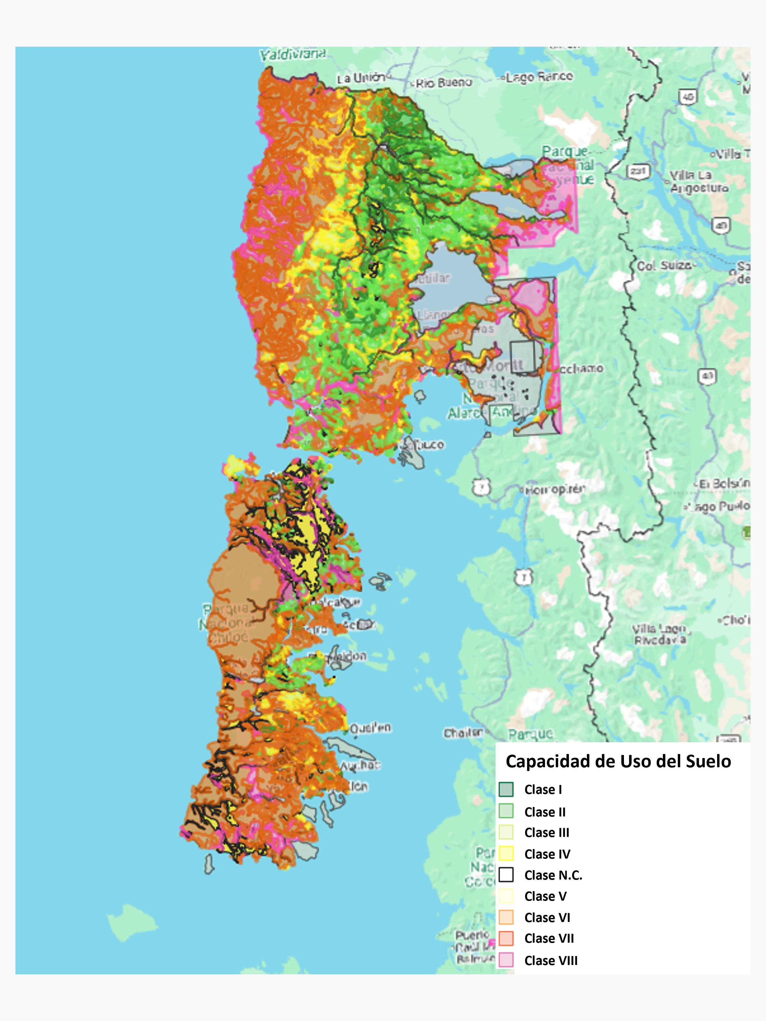 Estudio agrológico sobre ortofotos 1:20.000, Región de Los Lagos, año 2001